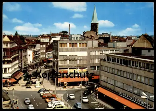 ÄLTERE POSTKARTE HAMM WESTFALEN CITY MIT WESTSTRASSE GRABITZ GRÜTER &. RENAULT R4 VW Käfer Ansichtskarte postcard cpa AK