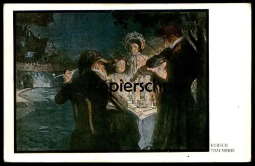 ALTE KÜNSTLER POSTKARTE TRÄUMEREI GEIGER GEIGE VIOLINE violon violin Streicher Ansichtskarte postcard AK cpa