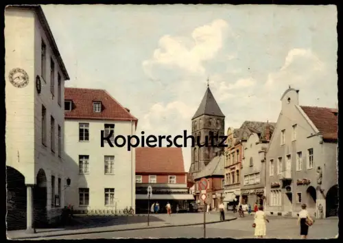 ÄLTERE POSTKARTE RHEINE AM STADTHAUS Hotel 1958 AK postcard Ansichtskarte cpa