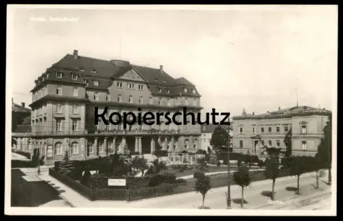 ALTE POSTKARTE GOTHA SCHLOSSHOTEL HOTEL DAS SCHÖNE GOTHA Ansichtskarte cpa postcard AK