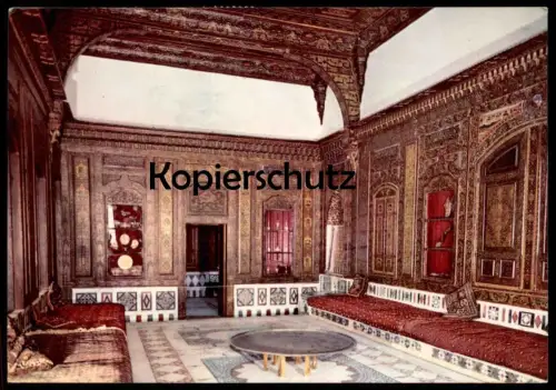 ÄLTERE POSTKARTE LEBANON BEIT-ED-DINE EMIR BECHIR'S RECEPTION ROOM SALLE LIBANON cpa AK postcard Ansichtskarte