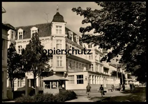 ÄLTERE POSTKARTE SEEBAD AHLBECK FDGB ERHOLUNGHEIM BERNHARD GÖRING HAUS I Ferienheim Usedom AK Ansichtskarte cpa postcard