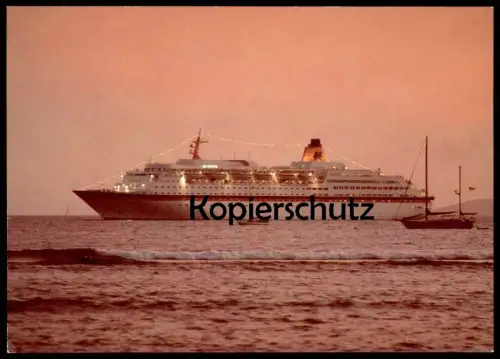 2 X ÄLTERE POSTKARTE MS EUROPA KREUZFAHRTSCHIFF Hapag Lloyd Schiff Motorschiff ship bateau Ansichtskarte cpa postcard