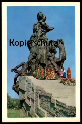 ÄLTERE POSTKARTE KIEW MONUMENT OF THE SOVIET CIVILIANS AND ARMY BABIY YAR Kiev Ukraine postcard Ansichtskarte cpa AK