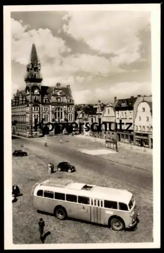 ALTE POSTKARTE FRYDLANT V CECHACH NAMESTI BUS AUTOBUS Frieland Ceska czech republic Tschechische Republik postcard