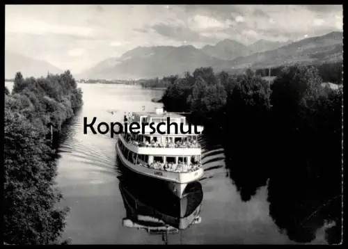 ÄLTERE POSTKARTE MS LINTH IM OBERSEEKANAL Hurden Pfäffikon Zürichsee Schiff Motorschiff ship bateau Ansichtskarte AK cpa
