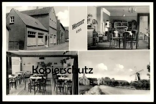 ALTE POSTKARTE WEENER EMS ZENTRAL CAFE WINDMÜHLE windmill molen moulin Ansichtskarte AK cpa postcard