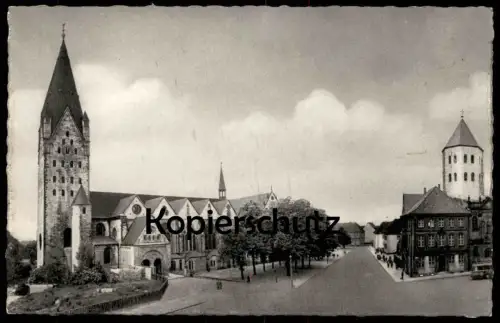 ÄLTERE POSTKARTE PADERBORN DER DOM 1957 Kirche Ansichtskarte postcard AK cpa