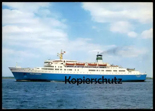 ÄLTERE POSTKARTE MS PRINZ HAMLET FÄHRSCHIFF FÄHRE ferry Schiff Motorschiff ship bateau AK postcard cpa Ansichtskarte