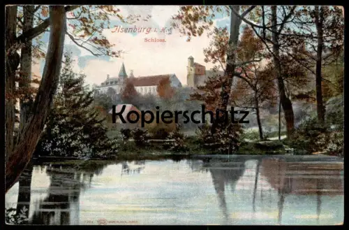 ALTE POSTKARTE HARZ ILSENBURG SCHLOSS Teich chateau castle Ansichtskarte postcard cpa AK