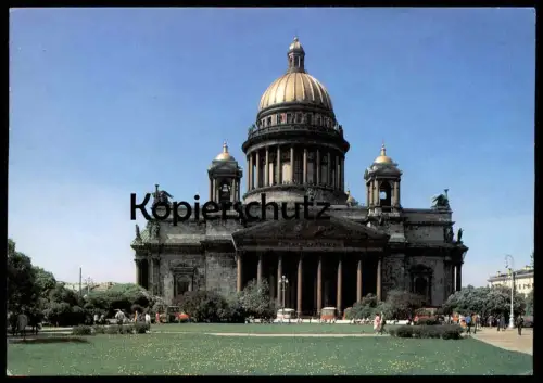 ÄLTERE POSTKARTE LENINGRAD ST. ISAAC'S CATHEDRAL Sankt Petersburg St. Peterburg Russia Russland cpa postcard AK