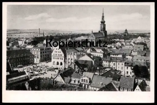 ALTE POSTKARTE GREIFSWALD BLICK AUF MARKT UND NICOLAIKIRCHE Kirche church église Ansichtskarte postcard cpa AK