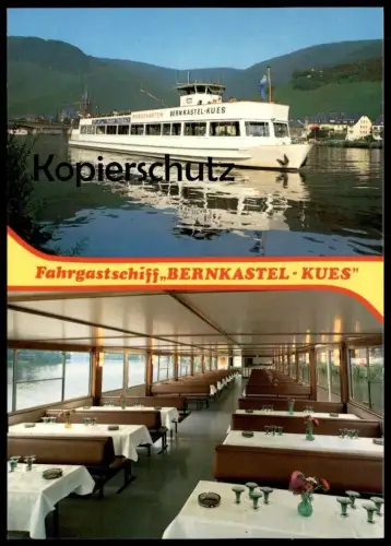 ÄLTERE POSTKARTE FAHRGASTSCHIFF MS BERNKASTEL KUES Schiff Motorschiff ship bateau Ansichtskarte AK postcard cpa
