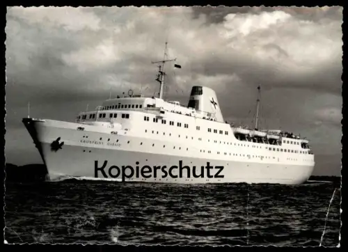 ÄLTERE POSTKARTE KRONPRINS HARALD AUF SEE FÄHRSCHIFF FÄHRE ferry Schiff Motorschiff ship bateau Ansichtskarte postcard