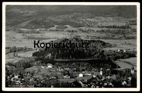 ALTE POSTKARTE KRUMMHÜBEL RIESENGEBIRGE KARPACZ FERNBLICK VON DER TEICHMANNBAUDE Karkonosze Krkonose Ansichtskarte cpa
