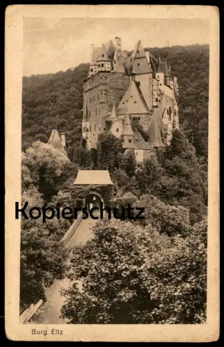 ALTE POSTKARTE BURG ELTZ 1918 Wierschem Maifeld Polch Schloss Castle Chateau Verlag Scharbach Ansichtskarte cpa postcard