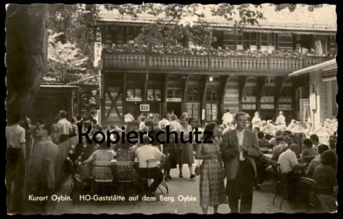 ÄLTERE POSTKARTE BERG OYBIN 1960 HO-GASTSTÄTTE EIS BRÜHPOLNISCHE BACKWAREN Ansichtskarte AK postcard cpa