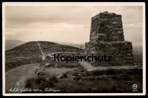 ALTE POSTKARTE AUF DER GOLDHÖHE SUDETENGAU SUDETEN KRUMMHÜBEL RIESENGEBIRGE KARPACZ Karkonosze Krkonose Ansichtskarte