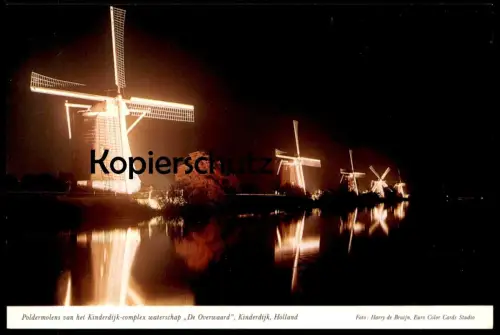 ÄLTERE POSTKARTE POLDERMOLENS WINDMÜHLE Mühle Mill Moulin Windmill Molen Ansichtskarte cpa postcard AK