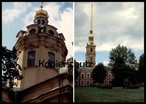 ÄLTERE POSTKARTE LENINGRAD PETER AND PAUL FORTRESS Sankt Petersburg St. Peterburg Russia Russland cpa postcard AK