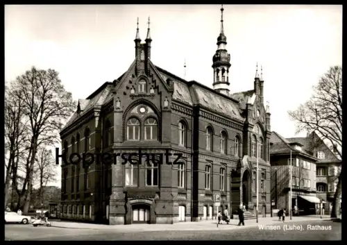 ÄLTERE POSTKARTE WINSEN AN DER LUHE RATHAUS VESPA MOTORROLLER ROLLER Ansichtskarte AK cpa postcard