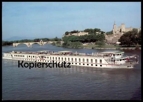 ÄLTERE POSTKARTE AVIGNON PRINCESSE PROVENCE KREUZFAHRTSCHIFF PETER DEILMANN Schiff Motorschiff ship bateau Ansichtskarte