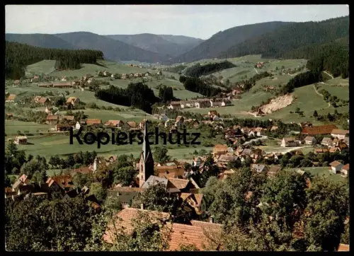 ÄLTERE POSTKARTE BAIERSBRONN TOTALANSICHT PANORAMA TOTAL GESAMTANSICHT Schwarzwald Ansichtskarte AK cpa postcard