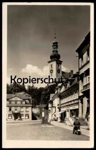 ALTE POSTKARTE KRASNA LIPA SCHÖNLINDE Motorrad Czech Republic Ceska Republika Tschechien Ansichtskarte postcard cpa AK
