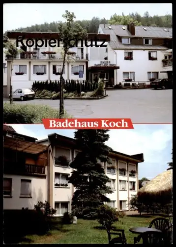 ÄLTERE POSTKARTE KNEIPP BADEHAUS KOCH BAD ENDBACH PEUGEOT 105 SCHILD SACKGASSE Ansichtskarte AK cpa postcard