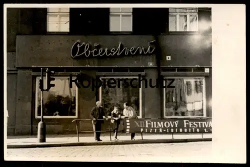 ALTES FOTO OBCERSTVENI XII. FILMOVY FESTIVAL PLZEN LOCHOTIN Imbiss Pilsen Ceska republika Czech republic photo