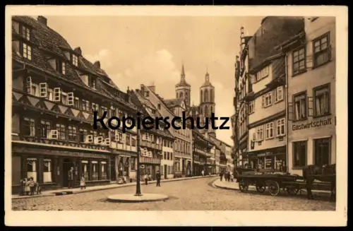 ALTE POSTKARTE GÖTTINGEN JOHANNISSTRASSE FUHRWERK PFERD GASTWIRTSCHAFT Ansichtskarte AK cpa postcard