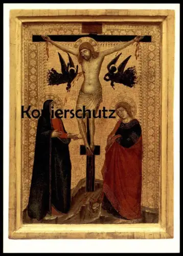 ÄLTERE POSTKARTE CHRISTUS AM KREUZ 1340 WASSERBURG ANHOLT ISSELBURG AMBROGIO PIETRO LORENZETTI castle chateau postcard