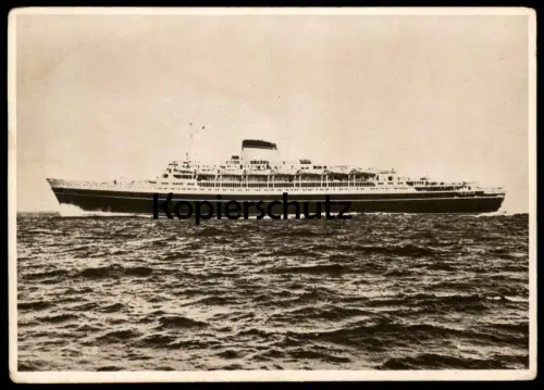 ALTE POSTKARTE MS CRISTOFO COLOMBO TURBONAVE KREUZFAHRTSCHIFF Schiff Motorschiff Kolumbus ship bateau Ansichtskarte AK