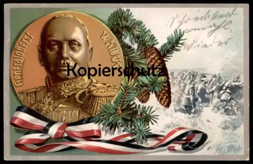 ALTE LITHO POSTKARTE GENERALOBERST ALEXANDER VON KLUCK Oberst General Patriotik Patriotika Ansichtskarte cpa postcard AK