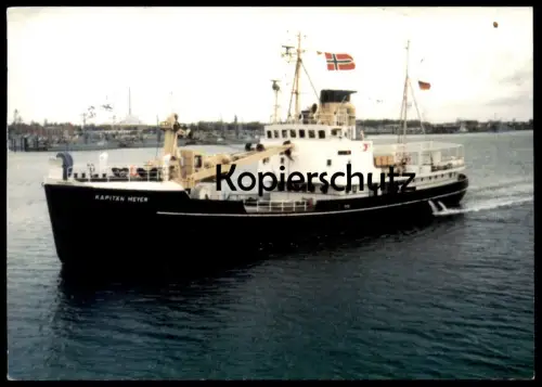 ÄLTERE POSTKARTE TONNENLEGER KAPITÄN MEYER Motorschiff Eigner Seglerkameradschaft Klaus Störtebeker ship bateau postcard