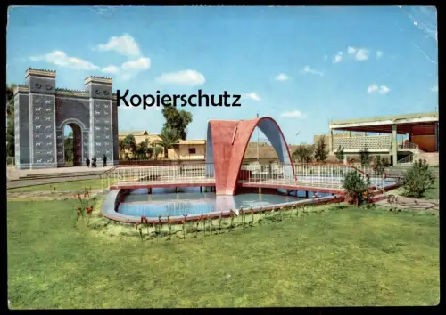 ÄLTERE POSTKARTE ISTHAR GATE BABYLON CITY HILLAH Ischtar Babel Irak Iraq postcard Ansichtskarte AK cpa