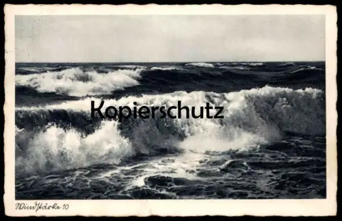ALTE POSTKARTE FLUGPLATZ KAMP SYLT 1938 WINDSTÄRKE 10 Ansichtskarte cpa AK postcard
