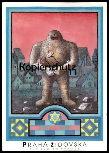 ÄLTERE POSTKARTE PRAHA ZIDOVSKA GOLEM JEW JEWISH PRAGUE PRAG JUDAICA JUDAIKA cpa postcard AK Ansichtskarte