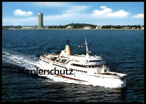 ÄLTERE POSTKARTE MS BALTIC STAR FÄHRSCHIFF FÄHRE TRAVEMÜNDE Motorschiff postcard cpa AK Ansichtskarte