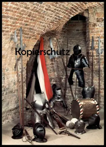 ÄLTERE POSTKARTE WASSERBURG ANHOLT RÜSTKAMMER ISSELBURG RITTER RÜSTUNG SCHWERT sword cpa postcard AK Ansichtskarte