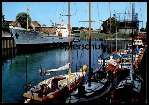 ÄLTERE POSTKARTE STADE HAFEN SCHIFF RITA VÖGE Greundiek Frachtschiff cargo ship bateau port Ansichtskarte postcard cpa