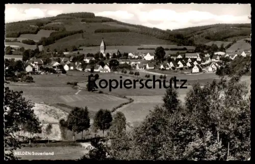 ALTE POSTKARTE HELDEN SAUERLAND GESAMTANSICHT TOTALANSICHT TOTAL PANORAMA Attendorn Ansichtskarte AK cpa postcard