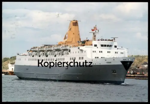 ÄLTERE POSTKARTE M.V. VENUS BLACK PRINCE FÄHRSCHIFF FÄHRE ferry Schiff Motorschiff ship bateau Ansichtskarte postcard AK