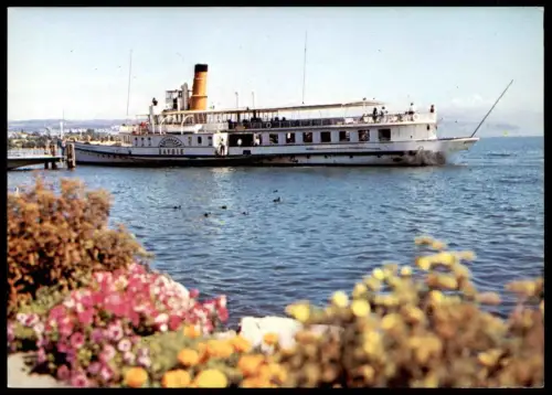 ÄLTERE POSTKARTE BATEAU SALON SAVOIE DAMPFER Genève Genfer See Genf steamship bateau à vapeur Ansichtskarte cpa postcard