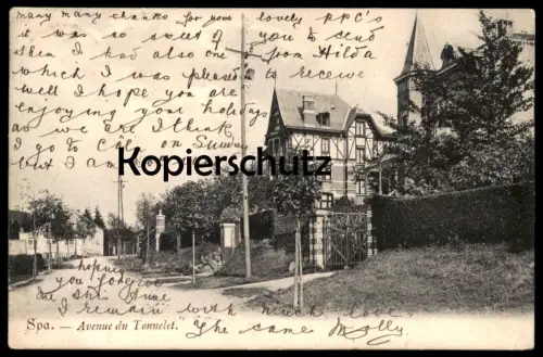 ALTE POSTKARTE SPA AVENUE DU TONNELET postcard cpa Ansichtskarte AK