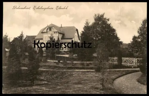 ALTE POSTKARTE DELMENHORST ERHOLUNGSHEIM ELMELOH Heim Ansichtskarte cpa postcard AK