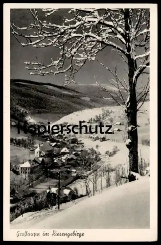 ALTE POSTKARTE GROSSAUPA RIESENGEBIRGE VELKA UPA WINTER Gross-Aupa Böhmen ceska republika Ansichtskarte postcard AK cpa