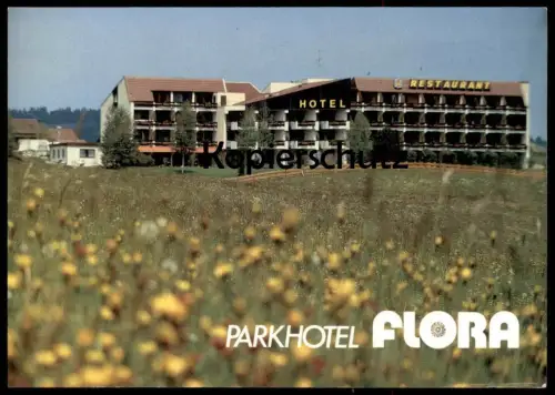 ÄLTERE POSTKARTE PARKHOTEL FLORA PFRONTEN WEISSBACH BESITZER FAMILIE HAUBER Hotel cpa AK Ansichtskarte postcard