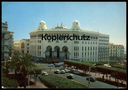 ALTE POSTKARTE ALGER LE GRAND POSTE POST ALGÉRIE ALGERIA ALGERIEN Autos Auto cpa AK Ansichtskarte postcard