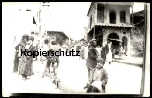 ALTE KARTE FOTO STRASSE IN MOSUL NAHE AL KORNEESH IRAQ Mossul Irak cpa photo